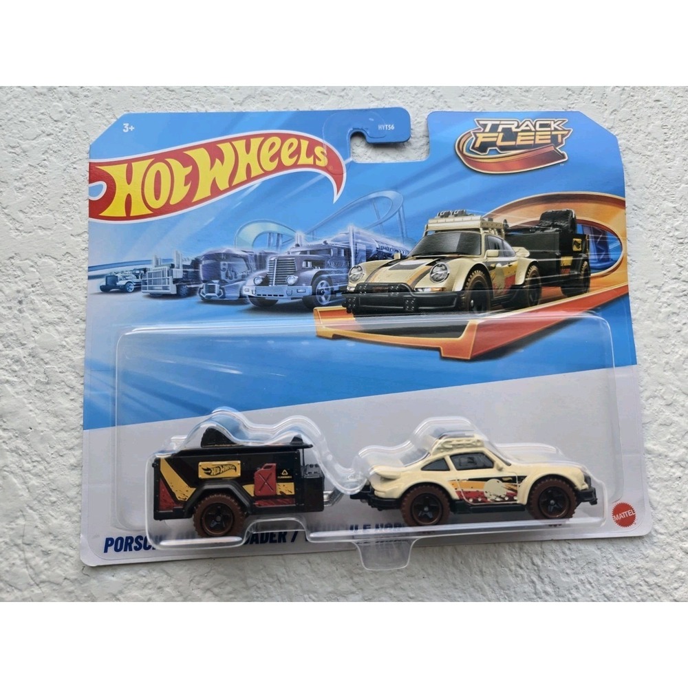 NEW 2025 Hot Wheels Track Fleet Porsche 911 Off-Roader & Trailer